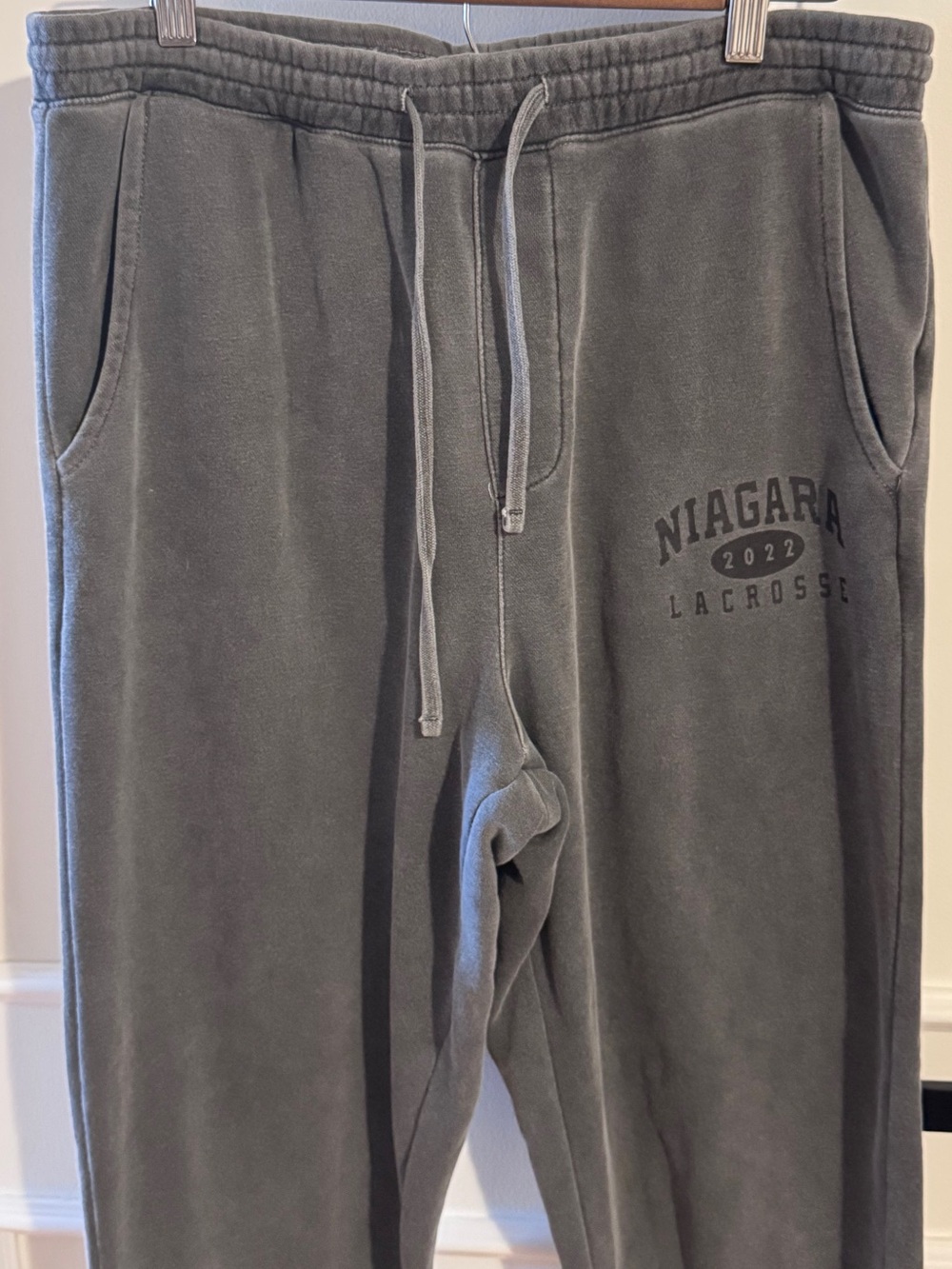 Niagara Lacrosse Gray Fleece Joggers with Drawstring Waist